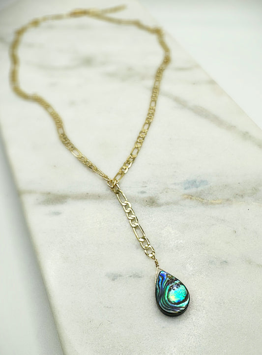 Tequila Sunrise Abalone Lariat