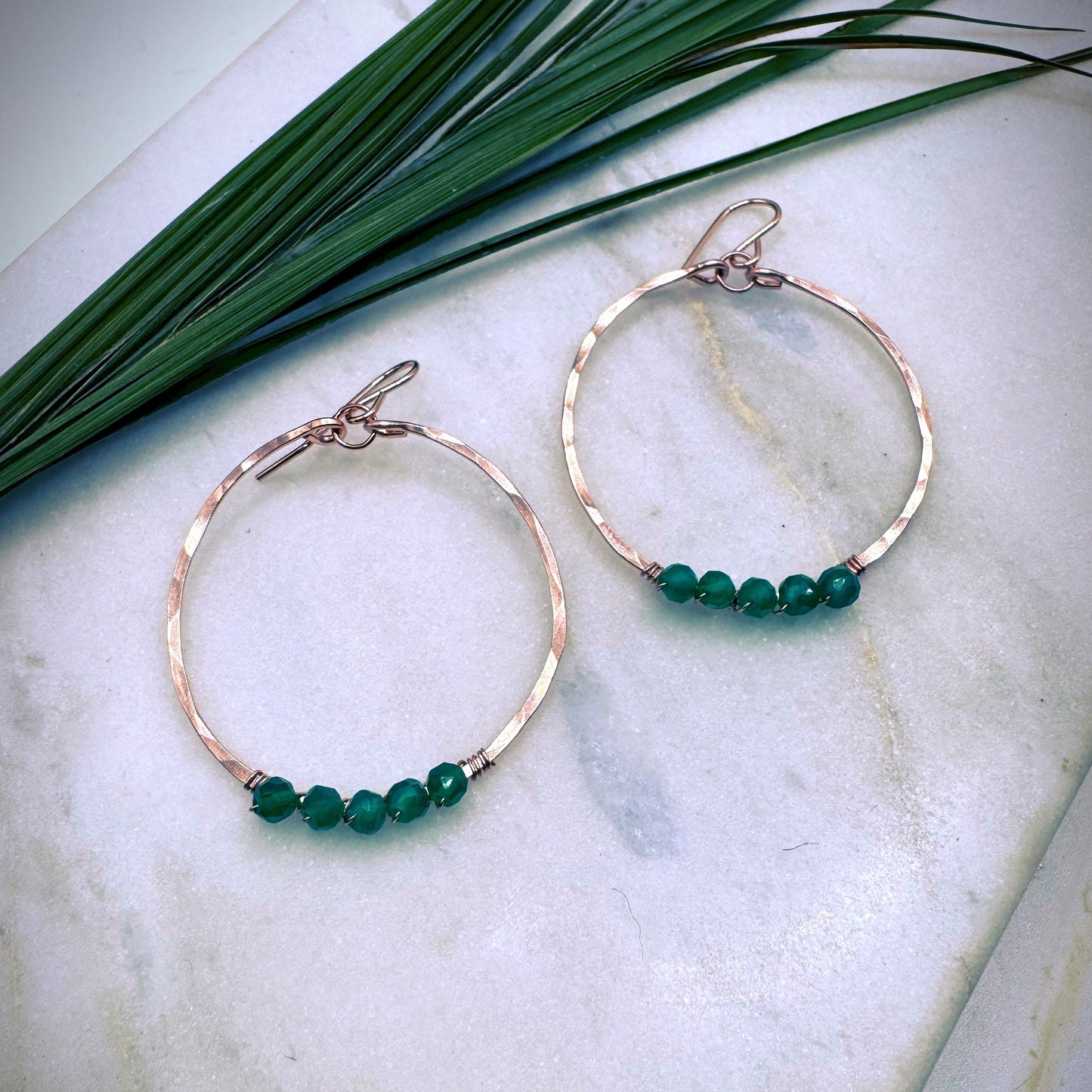 Emerald Green Hoops