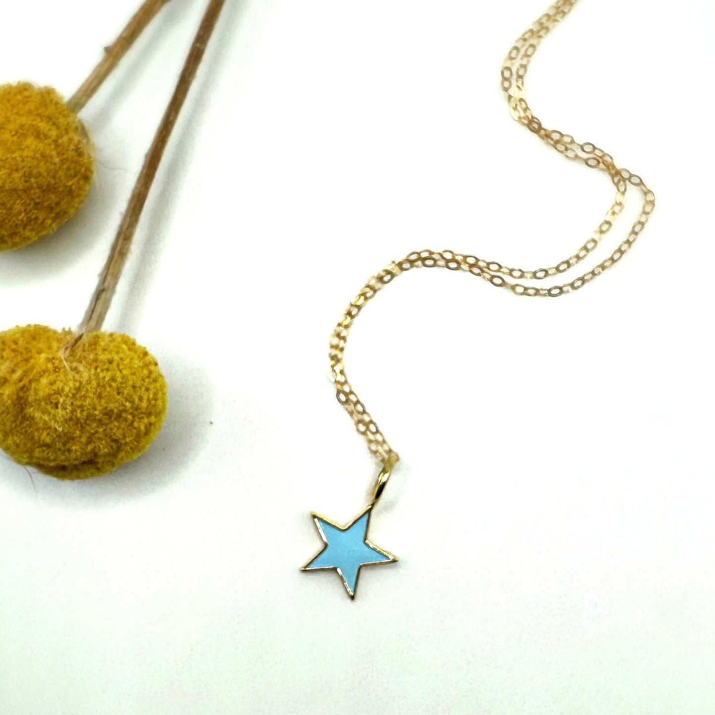 Blue Star Charm Necklace