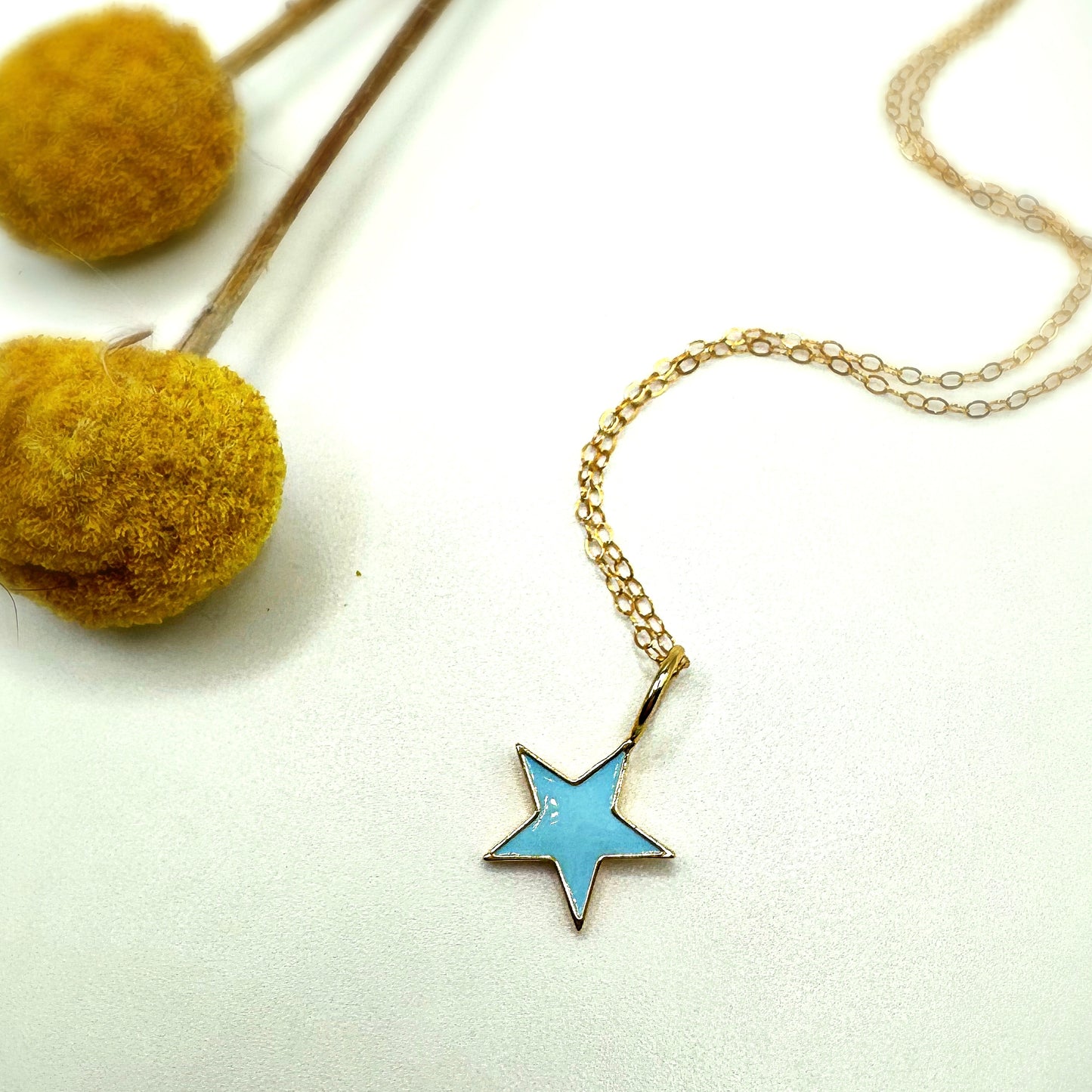 Blue Star Charm Necklace